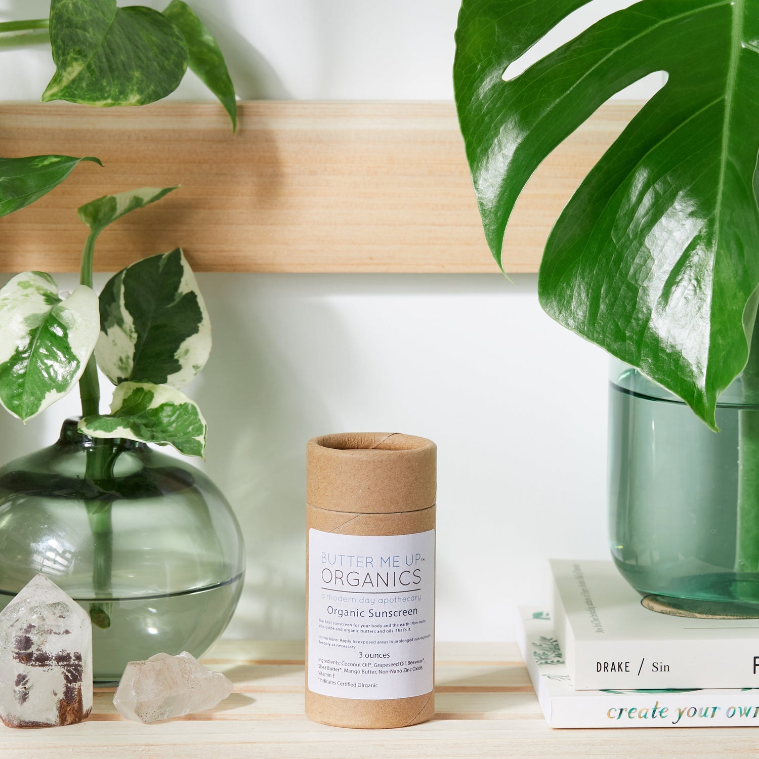 Natural Organic Sunscreen / Safe Sunscreen / Non-Nano Zinc Oxide Sunscreen / Sun Protection / Butter Me Up Organics