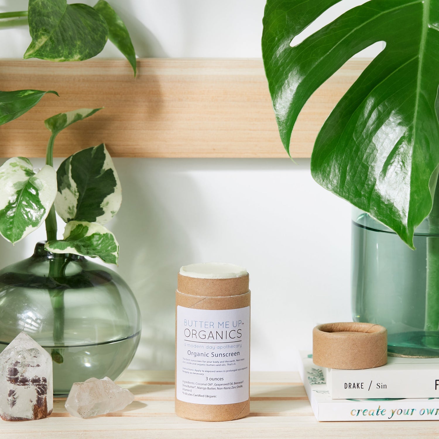Natural Organic Sunscreen / Safe Sunscreen / Non-Nano Zinc Oxide Sunscreen / Sun Protection / Butter Me Up Organics