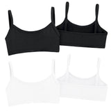 Soft Cotton Training Bra 2 Pack | Black/White