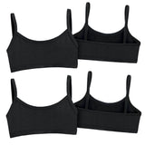 Soft Cotton Training Bra 2 Pack | Black/Black