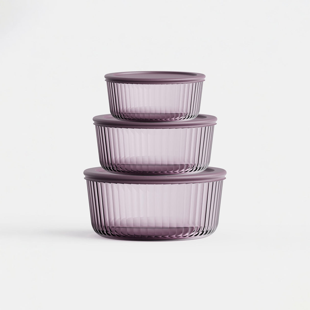 Tinted Round Container Set