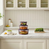 Tinted Round Container Set