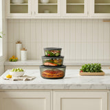 Tinted Round Container Set