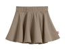 Girls Soft Cotton Jersey Twirly Skirt | Dark Khaki