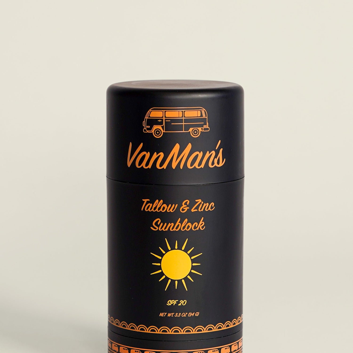 VanMan’s Tallow & Zinc SunBlock - 2 oz