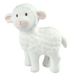 Lamb Organic Rubber Teether, Rattle & Bath Toy