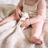 Lamb Organic Rubber Teether, Rattle & Bath Toy