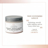 Triple Action Daily Organic Face Moisturizer