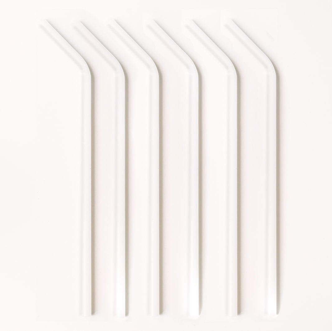 Tumbler 12" Glass Straw Set - Pearl