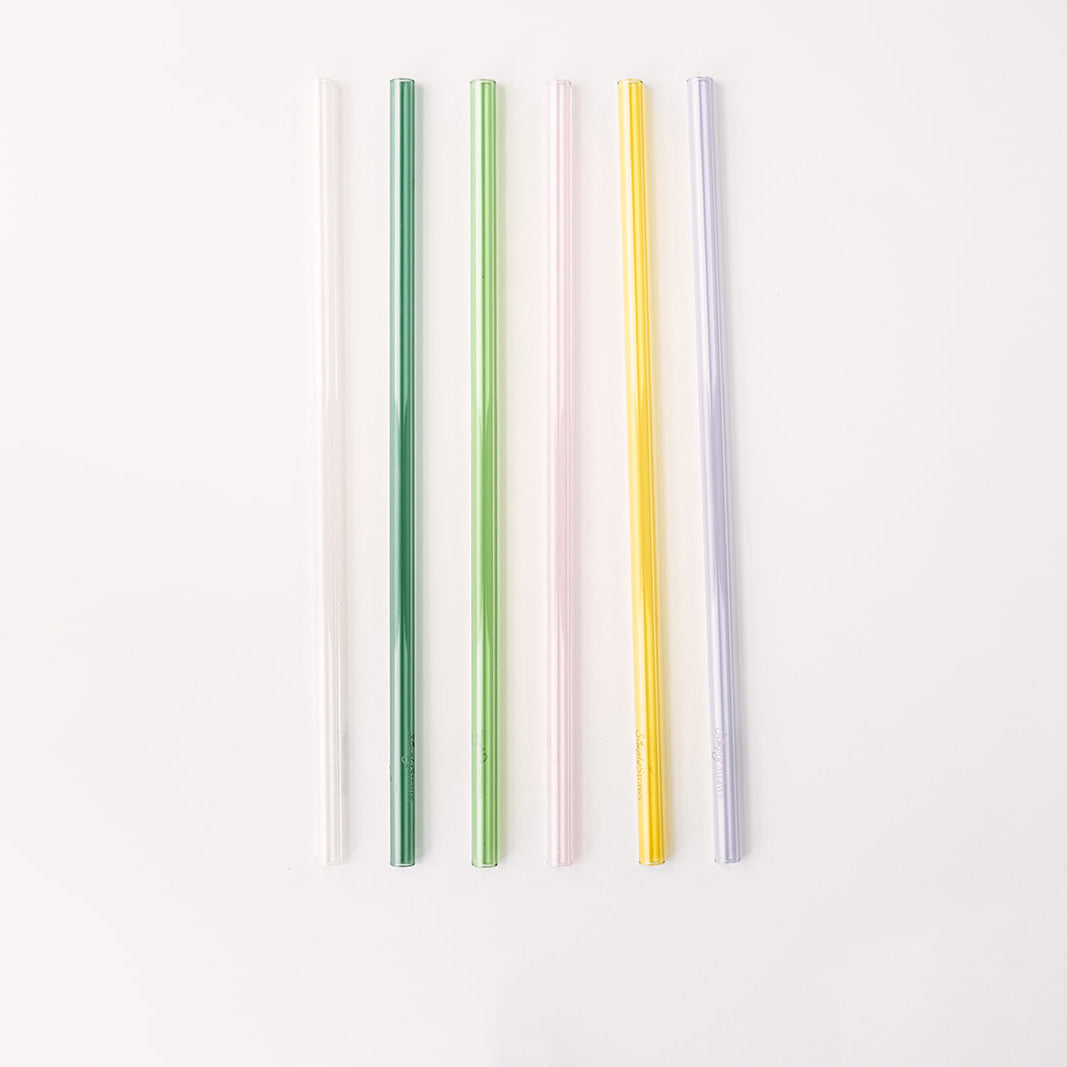 Tumbler 12" Glass Straw Set - Meadow