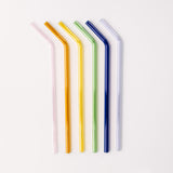 Tumbler 12" Glass Straw Set - Iridium