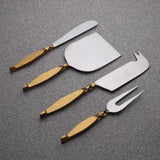 TWISTED URBAN GOLD CHEESE KNIFE 4 PC. SET