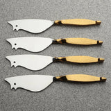 TWISTED URBAN RATONCITO CHEESE SPREADER/KNIFE 4 PC. SET
