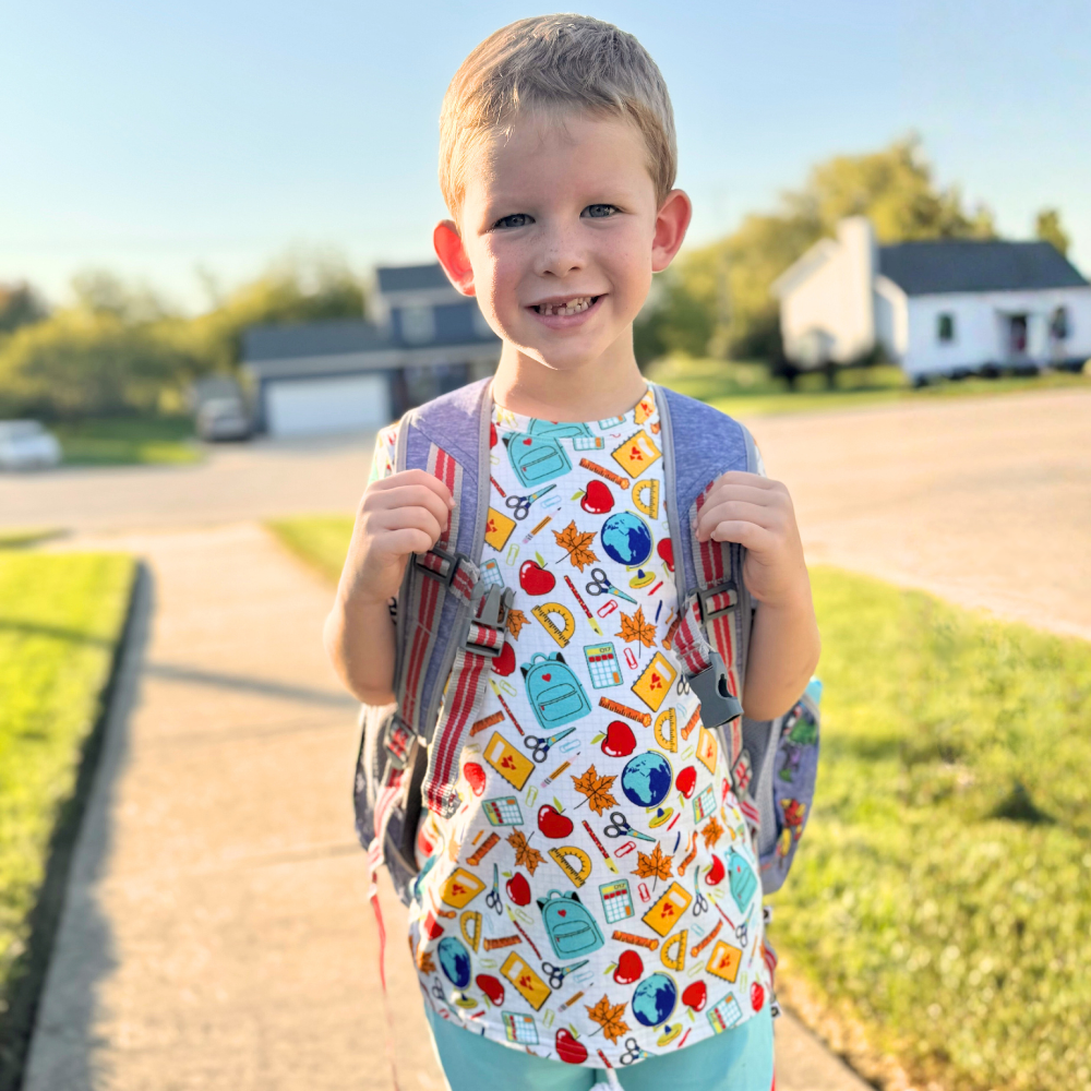 Bamboo Short Sleeve Crew Neck Tee in Class Act