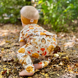 Bamboo Short Sleeve Romper in Autumn Acres