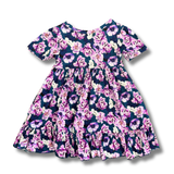 Bamboo Short Sleeve Twirl Dress in Adele