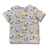 Bamboo Short Sleeve Crew Neck Tee in Dig It