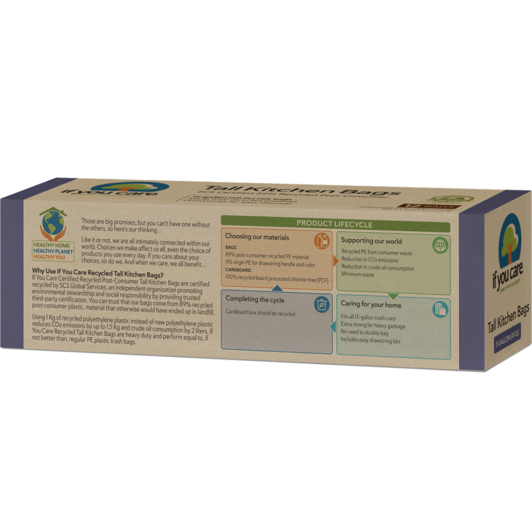 13-Gallon Recycled Tall Kitchen Trash Bags