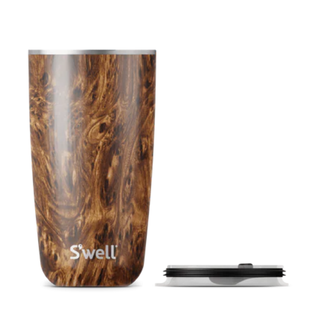 18oz Stainless Steel Tumbler with Lid – Teakwood