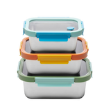 Multicolor Microwave Safe Stainless Steel Set