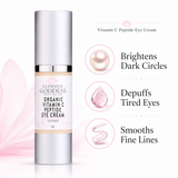 Organic Vitamin C Eye Serum For Dark Circles, Puffiness & Under-Eye Bags