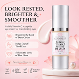 Organic Vitamin C Eye Serum For Dark Circles, Puffiness & Under-Eye Bags