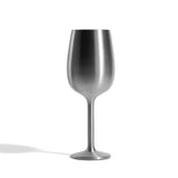 Stainless Steel Stemmed Wine Glass, Steel