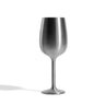 Stainless Steel Stemmed Wine Glass, Steel