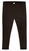 Women's 100% Cotton Soft Capri Leggings | Chocolate