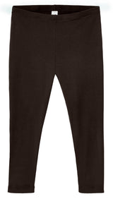 Women's 100% Cotton Soft Capri Leggings | Chocolate
