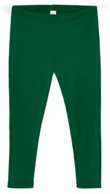 Women's 100% Cotton Soft Capri Leggings | Forest Green