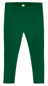 Women's 100% Cotton Soft Capri Leggings | Forest Green