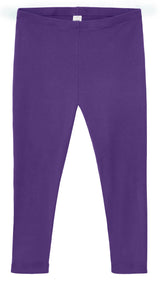 Women's 100% Cotton Soft Capri Leggings | Purple