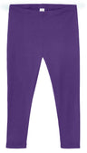 Women's 100% Cotton Soft Capri Leggings | Purple