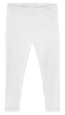 Women's 100% Cotton Soft Capri Leggings | White