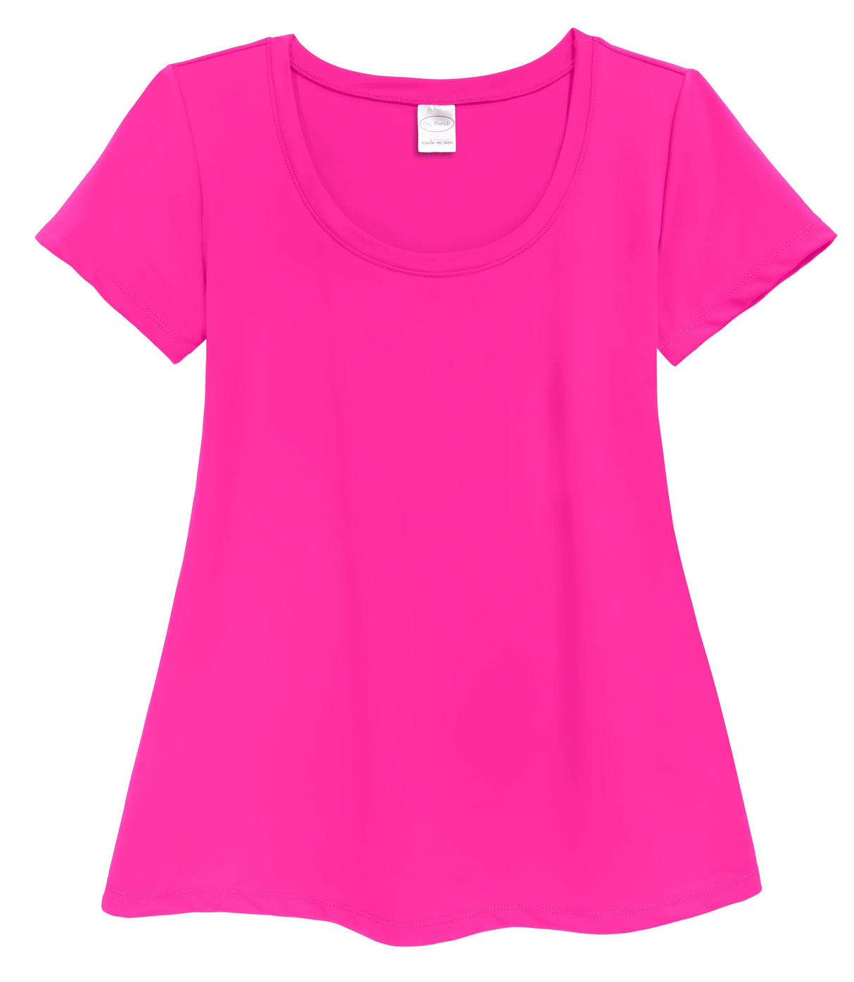 Women's UPF 50+ Short Sleeve Flowy Rashguard | Hot Pink