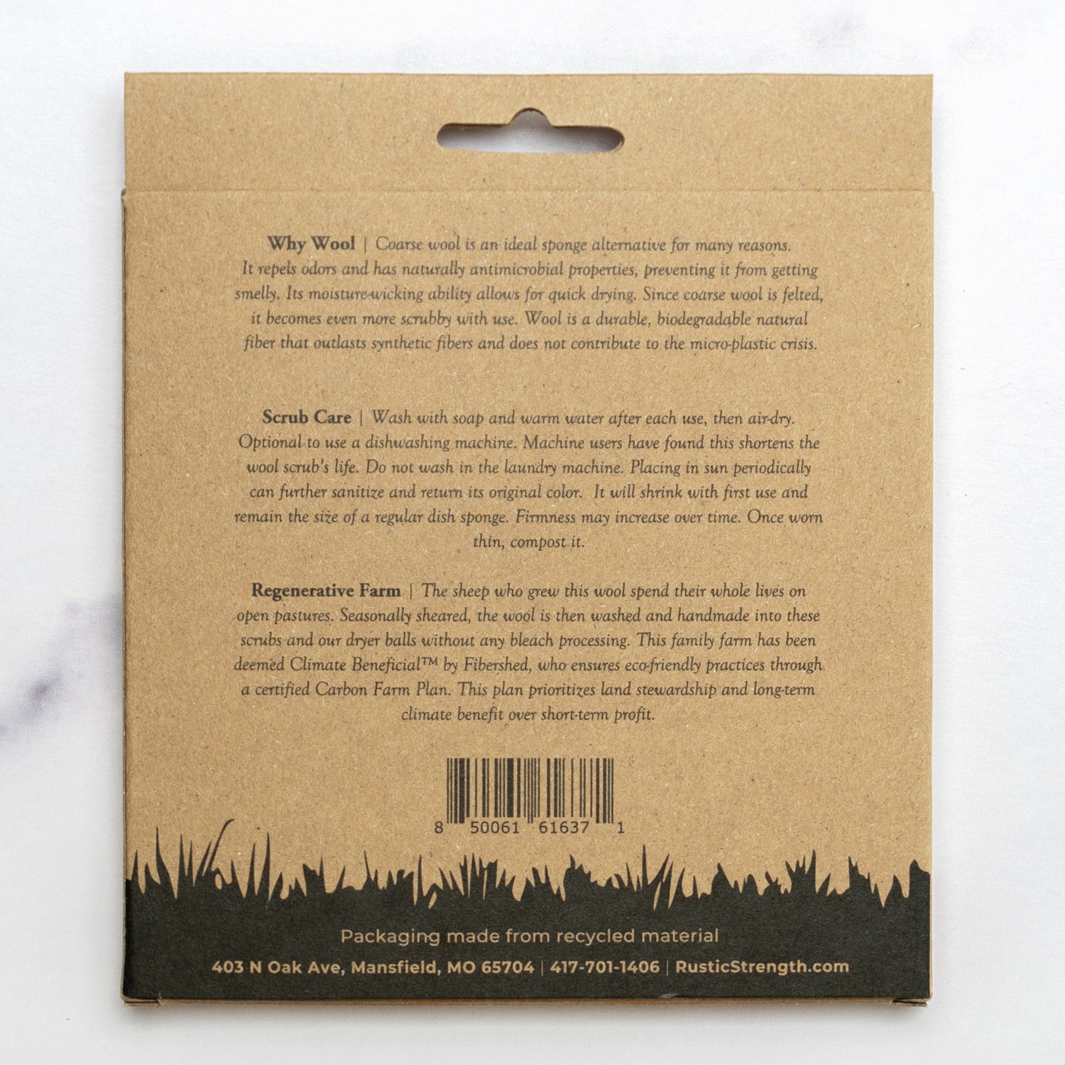 Sustainable Wool Scrub