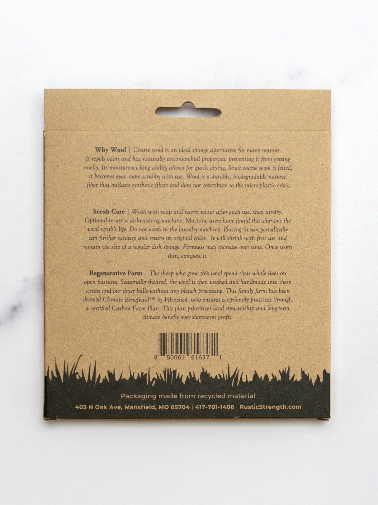 Sustainable Wool Scrub