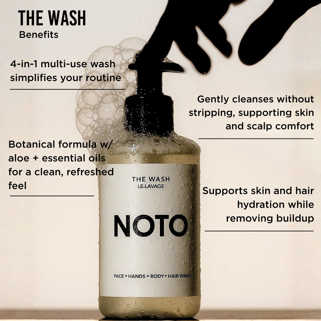 THE WASH // FACE + HANDS + BODY + HAIR