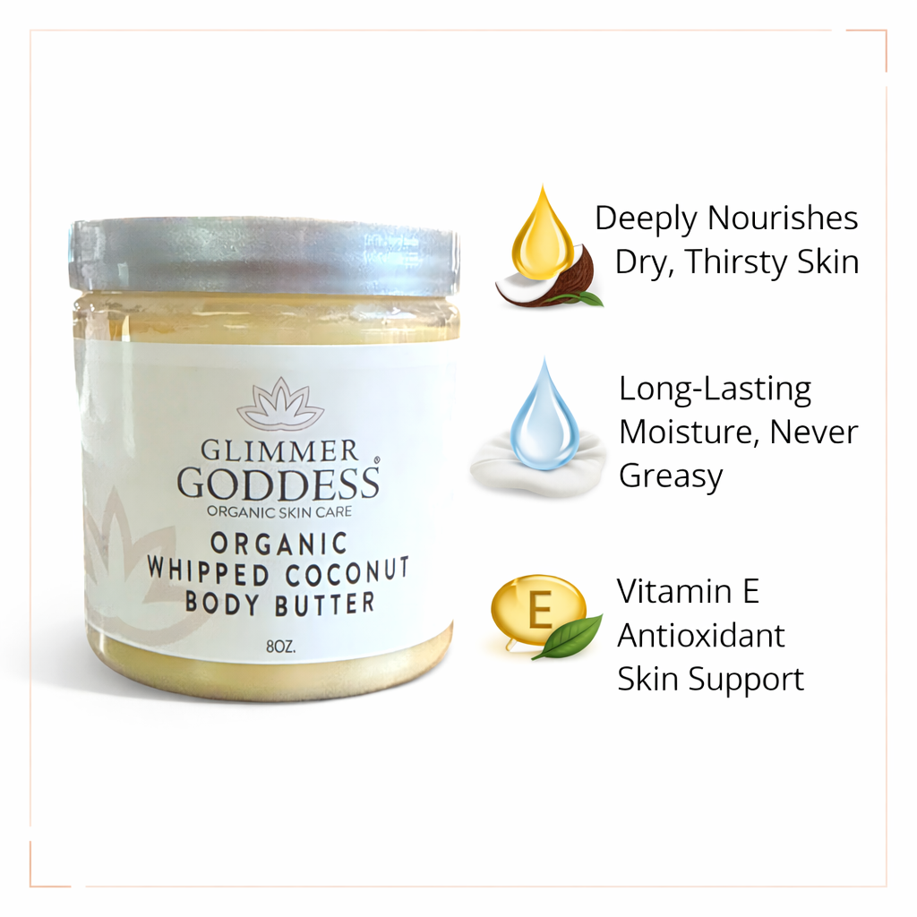 Organic Whipped Coconut & Vitamin E Body Butter – Ultra-Nourishing