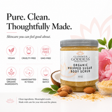 Organic Whipped Sugar Fondant Exfoliating Body Scrub - Crepey Skin Treatment
