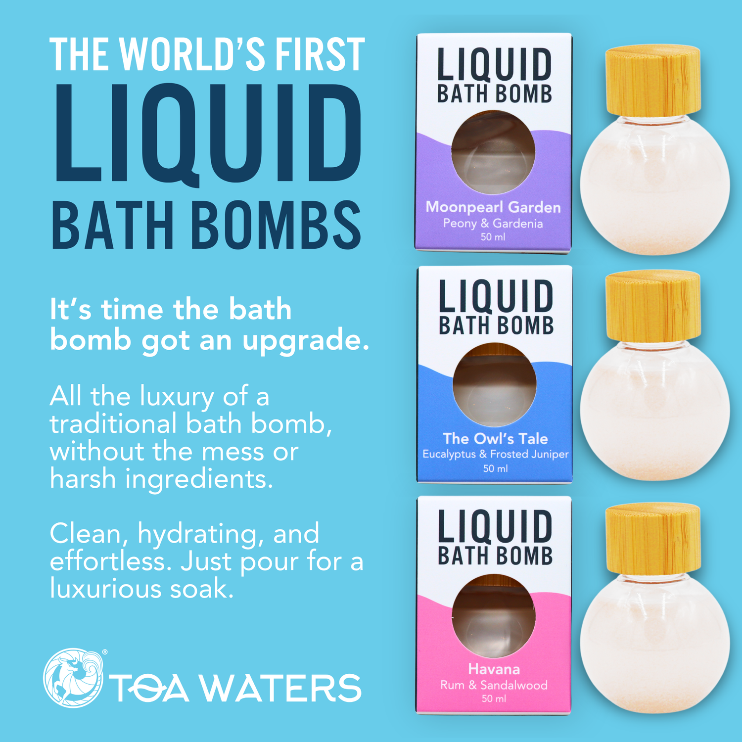 Havana Liquid Bath Bomb - Rum and Sandalwood