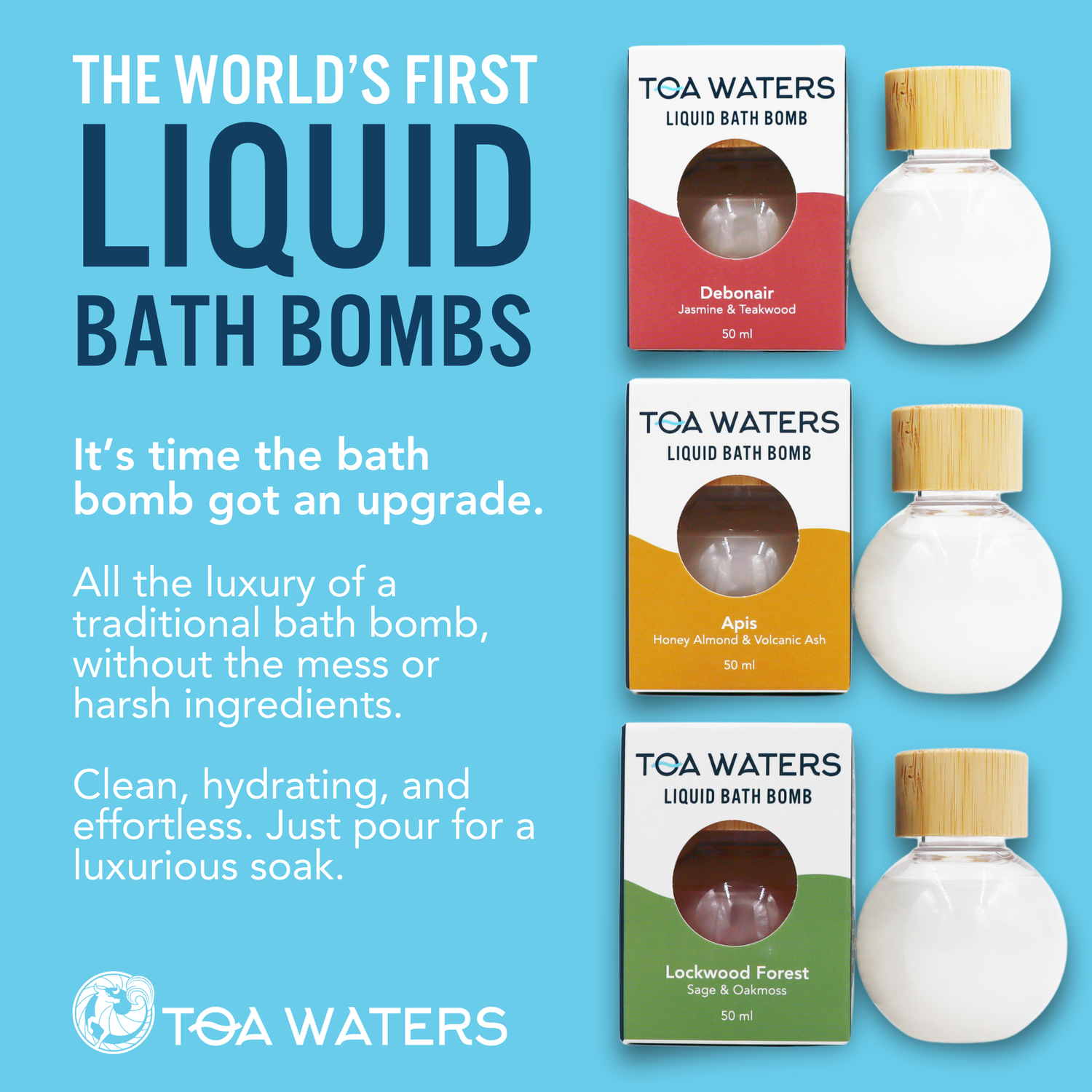 The Owl's Tale Liquid Bath Bomb - Eucalyptus, Vanilla, and Frosted Juniper