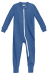 Super-Soft Organic Cotton Footless Zip Footie| Smurf