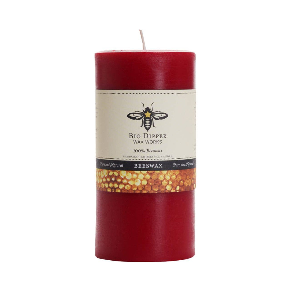 100% Pure Beeswax Pillar Candles (Multiple Colors)
