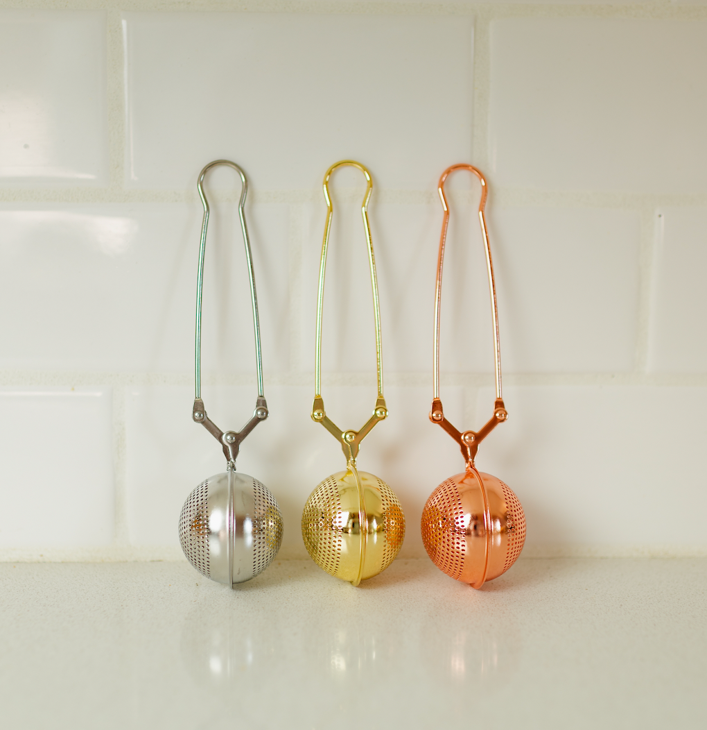 Stainless Steel Loose-Leaf Tea Strainer – Silver