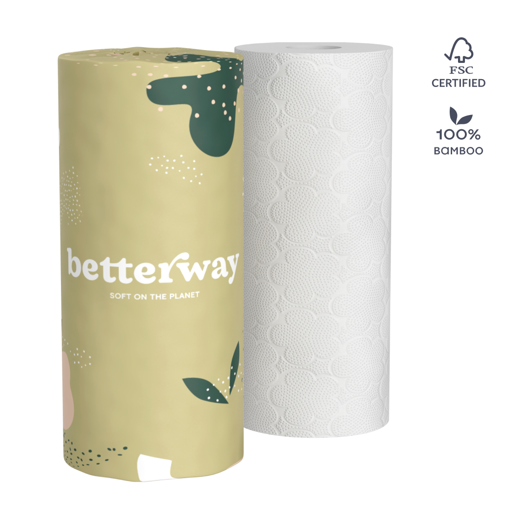 Bamboo Paper Towels – 6 Roll Pack