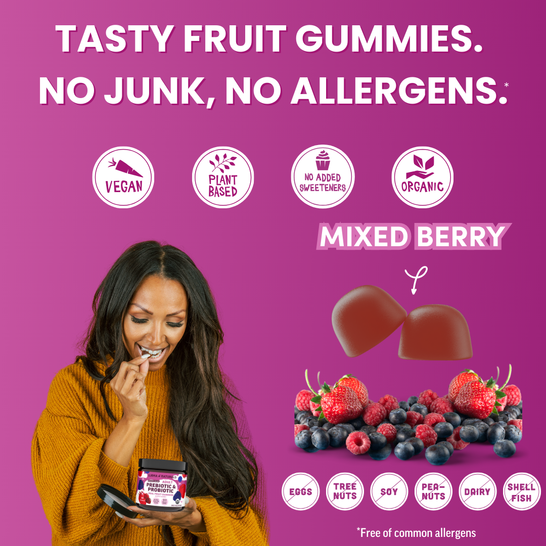 Adult Prebiotic & Probiotic Gummies, Mixed Berry (60 ct)
