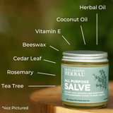 All Purpose Salve, Multipurpose Herbal Salve with Tea Tree