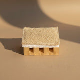 Angled Bamboo Soap Dish